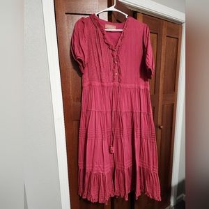 Size Large Heartbreaker Dress in Raspberry